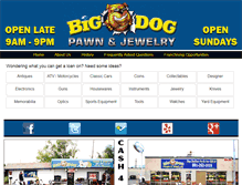 Tablet Screenshot of bigdogpawn.com